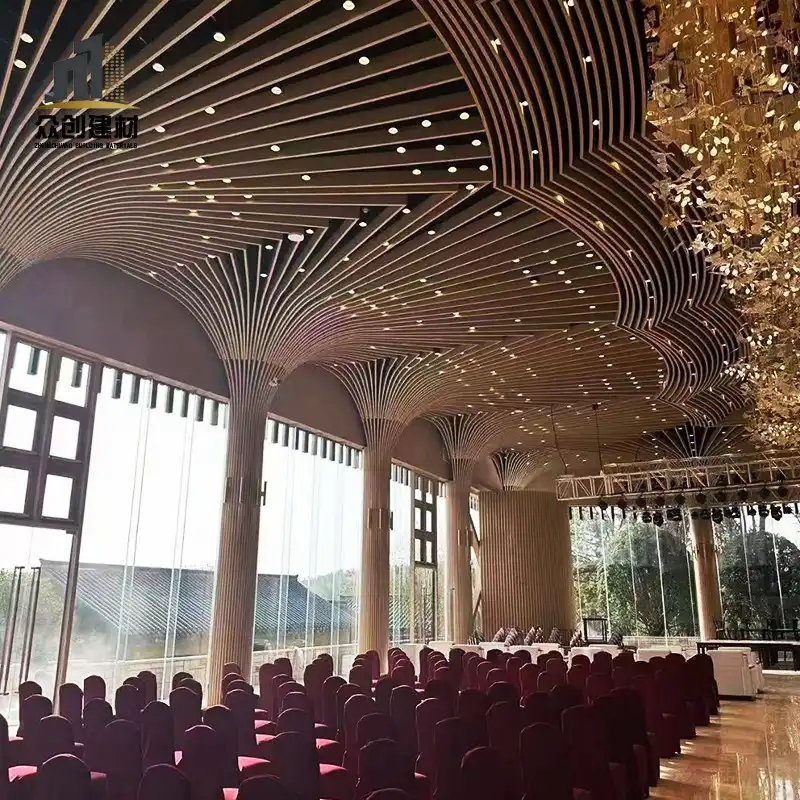 Curved Aluminum Linear Ceiling